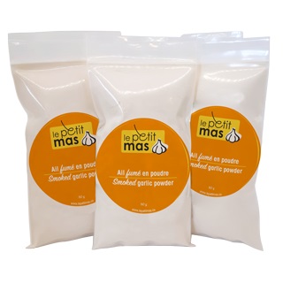 Smoked garlic powder / Le Petit Mas Organic garlic growers