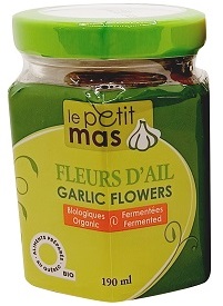 Fleurs d'ail fermentées dans l'huile -  Format 190 ml - Le Petit Mas