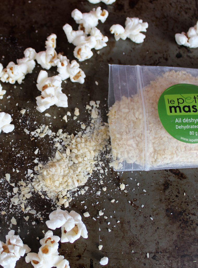 Pop corn aromatisé pour amateur d'ail - Recette - Le Petit Mas