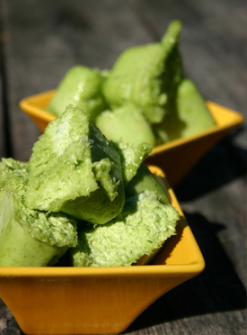 Recette de Pesto aux fleurs d'ail fraîches - Recette fleurs d'ail du Québec et ail du Québec Le Petit Mas